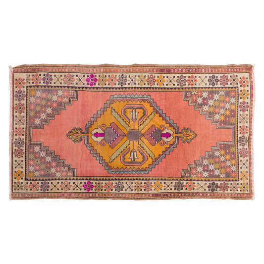Vintage Rug 3'6" x 6'5" feet 106 x 195 cm