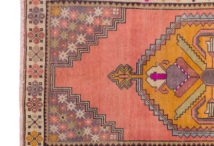 Vintage Rug 3'6" x 6'5" feet 106 x 195 cm