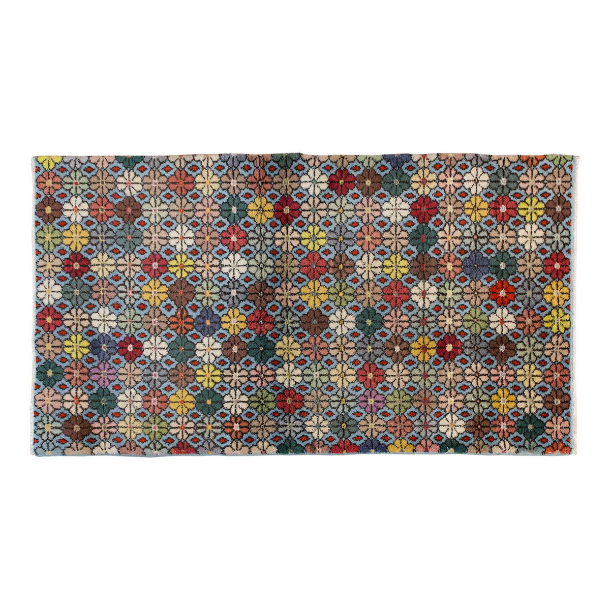 Vintage Rug 3'6" x 6'6" feet 106 x 197 cm