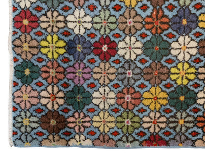 Vintage Rug 3'6" x 6'6" feet 106 x 197 cm