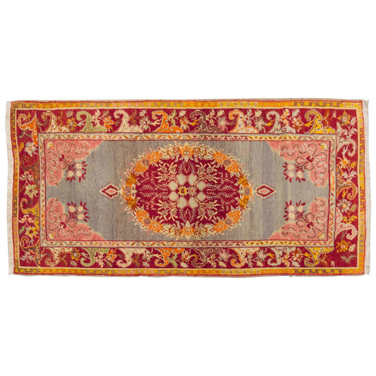 Vintage Rug 3'6" x 6'7" feet  106 x 200 cm