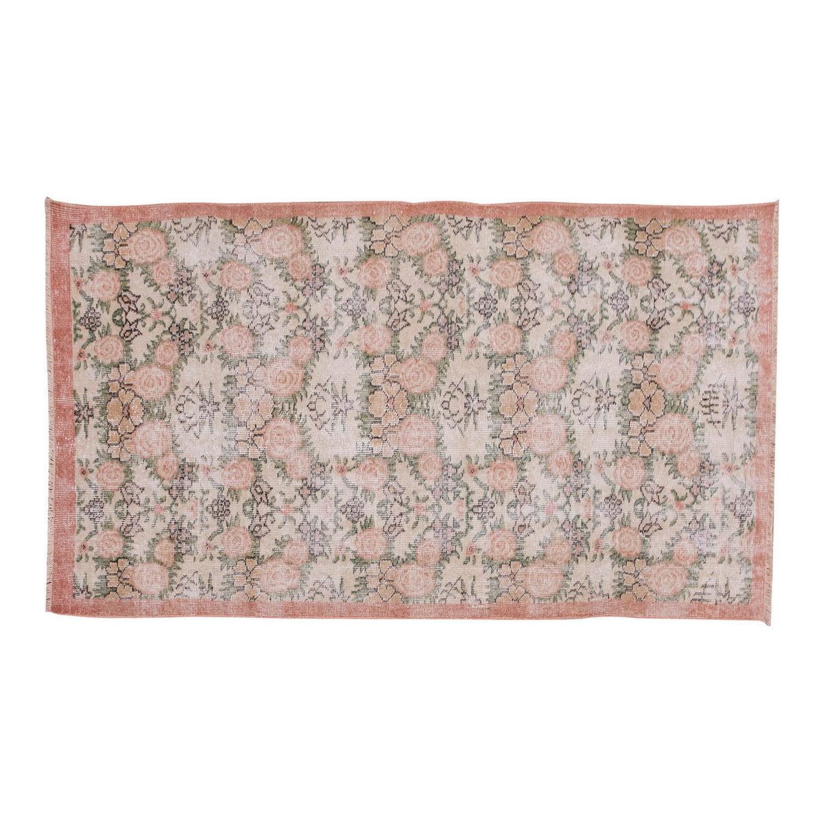 Vintage Rug 3'6" x 6'7" feet 107 x 200 cm