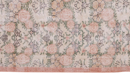 Vintage Rug 3'6" x 6'7" feet 107 x 200 cm