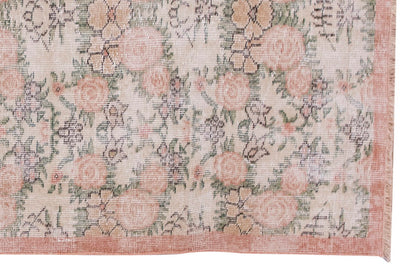 Vintage Rug 3'6" x 6'7" feet 107 x 200 cm
