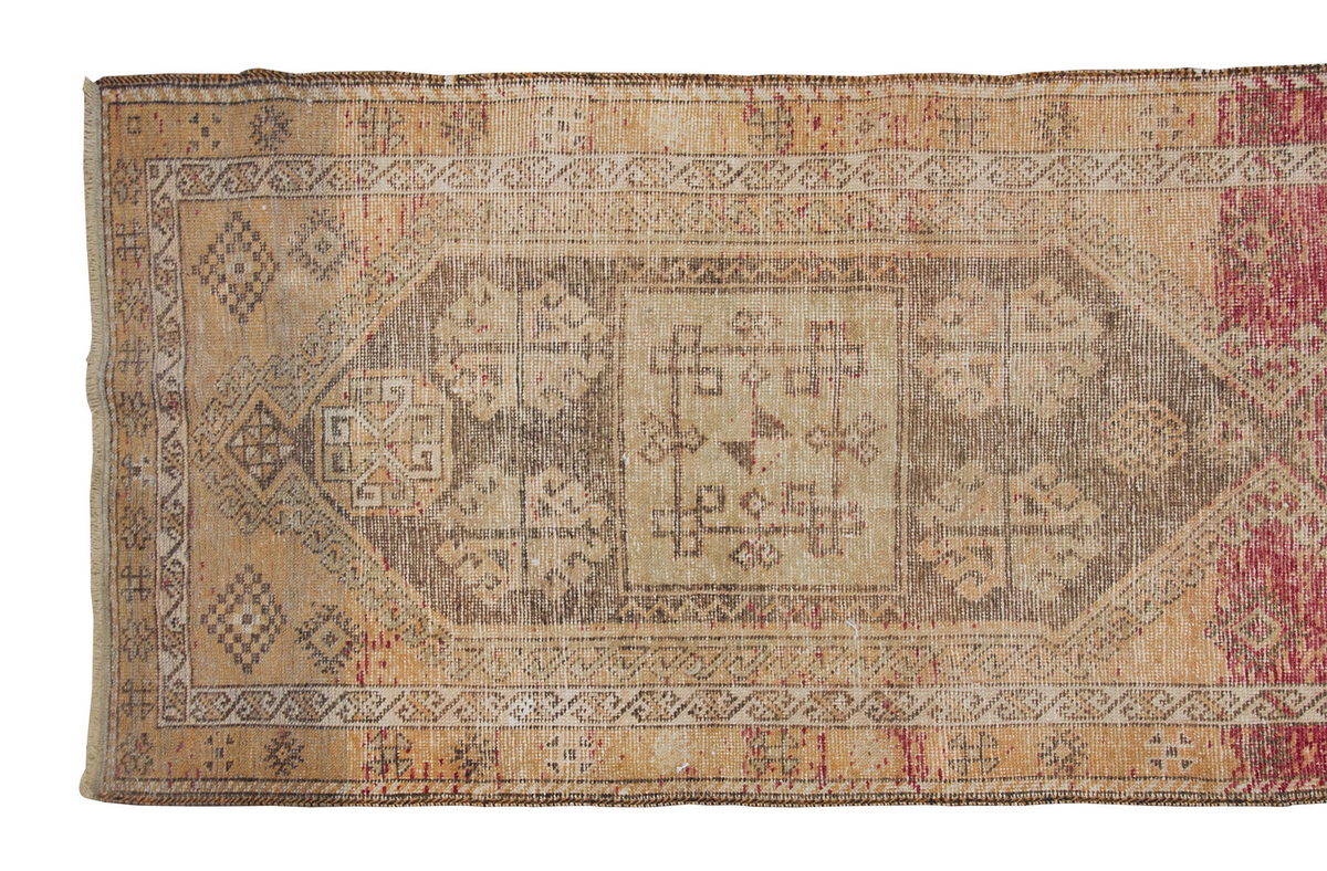 Vintage Rug 3'7" x 10'8" feet  108 x 325 cm