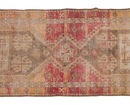 Vintage Rug 3'7" x 10'8" feet  108 x 325 cm