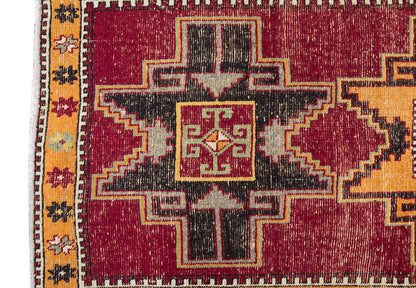 Vintage Rug 3'7" x 11'1" feet  109 x 338 cm