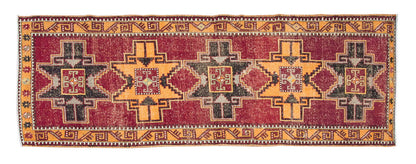 Vintage Rug 3'7" x 11'1" feet  109 x 338 cm