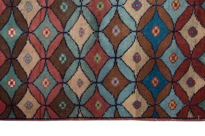 Vintage Rug 4" x 5'1" feet  120 x 155 cm