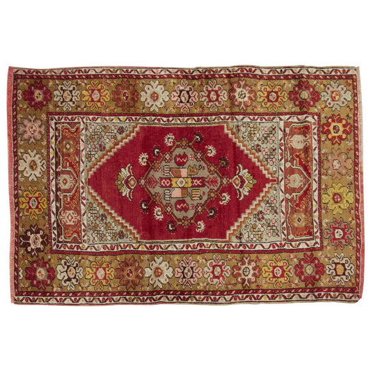 Vintage Rug 3'7" x 5'4" feet  108 x 163 cm