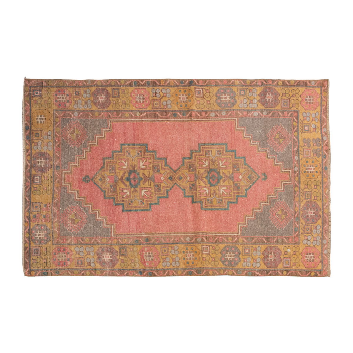 Vintage Rug 3'7" x 5'7" feet 110 x 170 cm