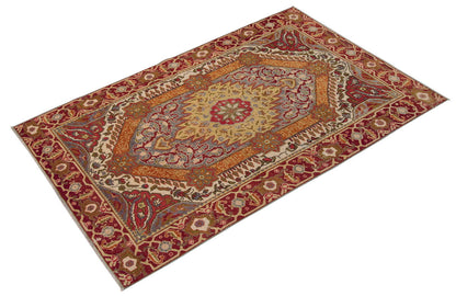 Vintage Rug 3'7" x 6" feet  110 x 177 cm