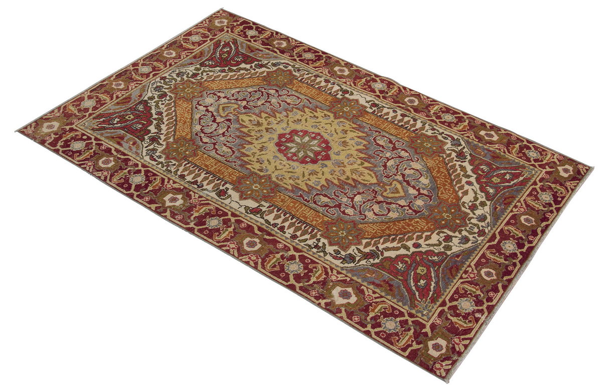 Vintage Rug 3'7" x 6" feet  110 x 177 cm