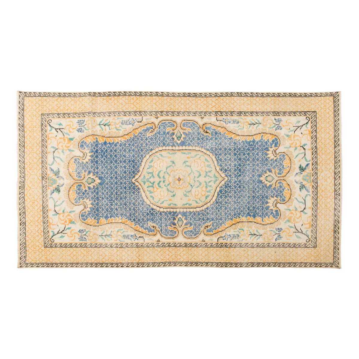 Vintage Rug 3'7" x 6'7" feet 110 x 200 cm
