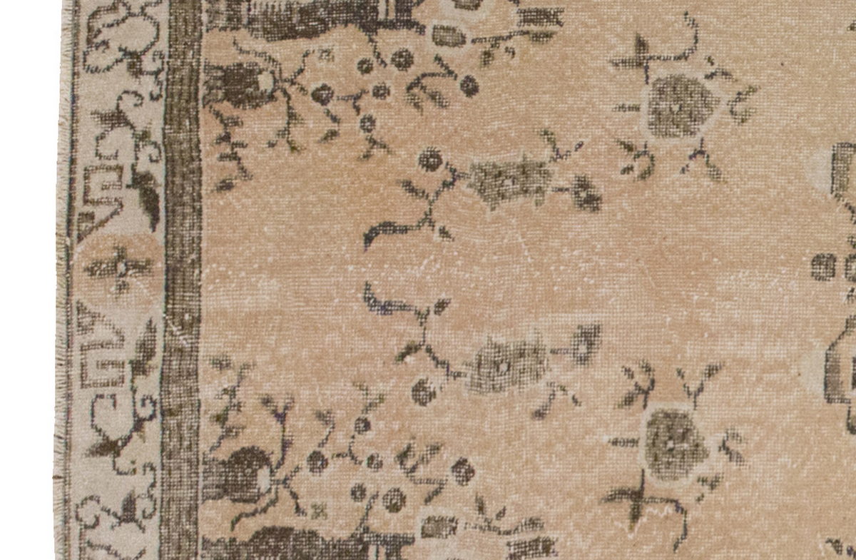 Vintage Rug 3'7" x 7'10" feet 110 x 240 cm