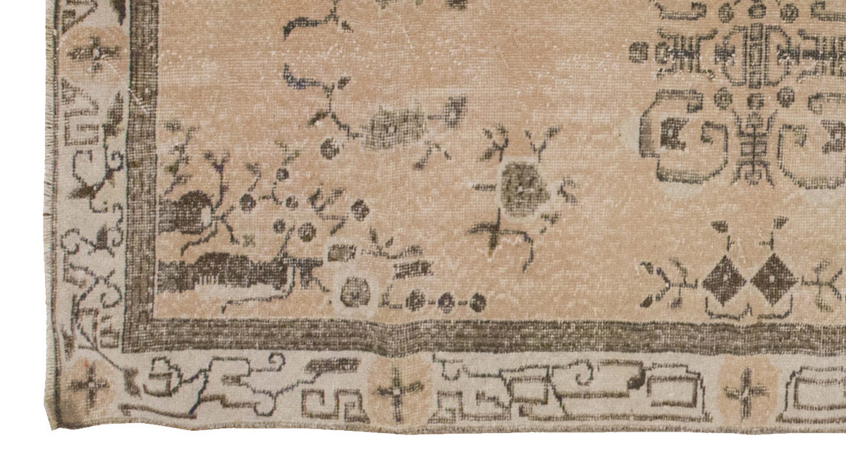Vintage Rug 3'7" x 7'10" feet 110 x 240 cm