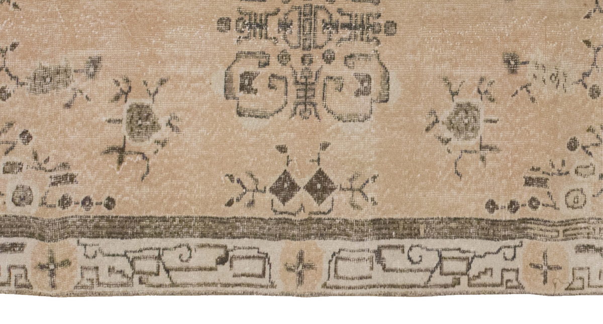 Vintage Rug 3'7" x 7'10" feet 110 x 240 cm
