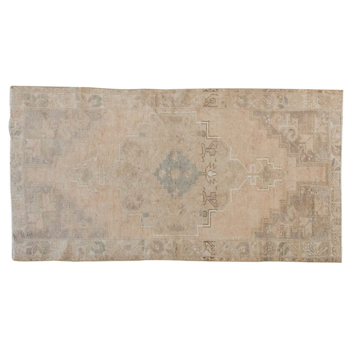 Vintage Rug 3'7" x 7'7" feet 110 x 230 cm