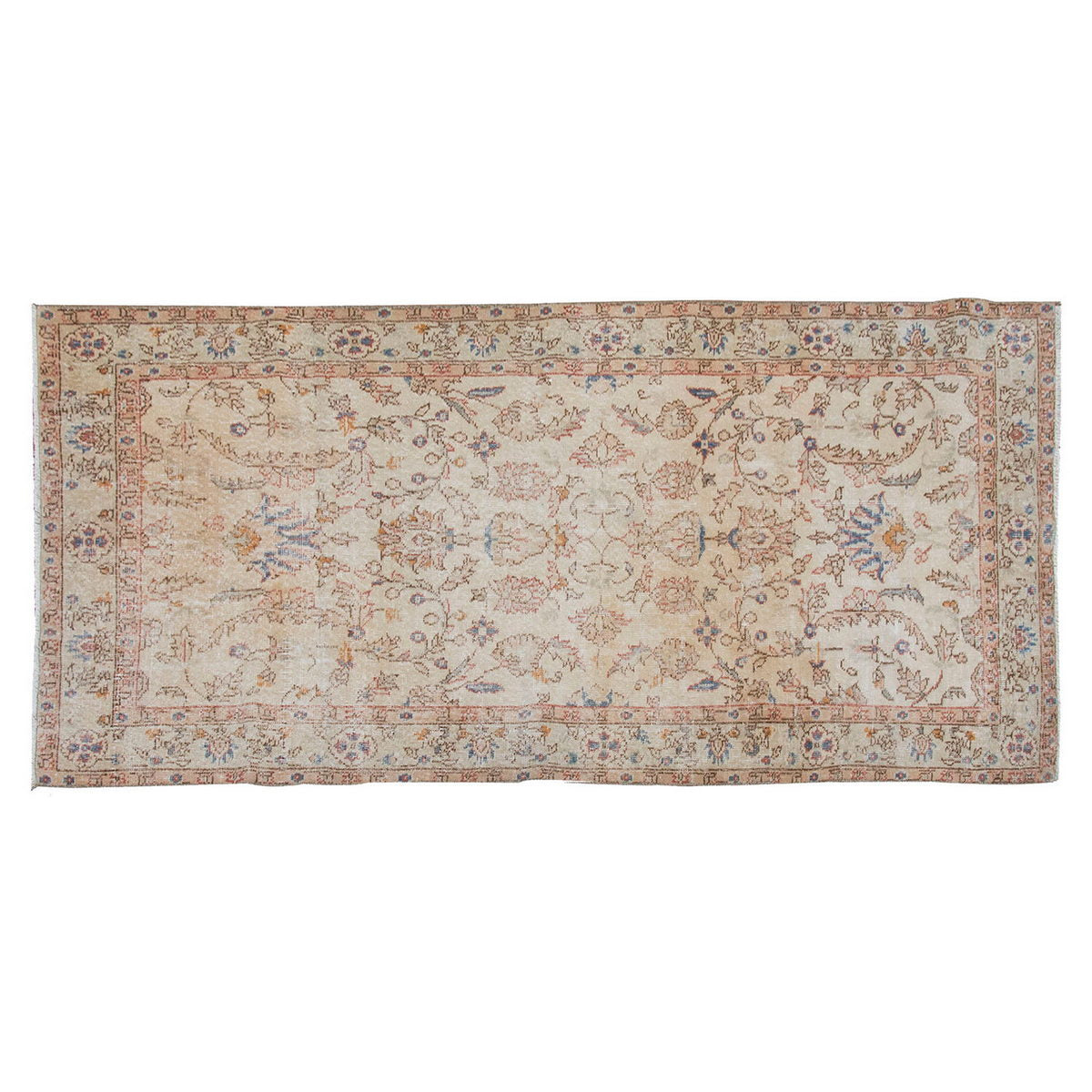 Vintage Rug 3'7" x 8'6" feet 110 x 260 cm