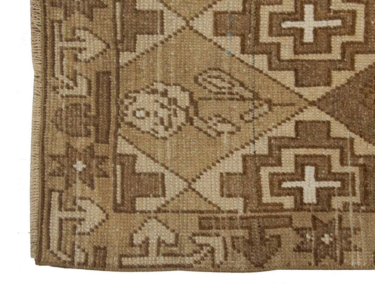 Vintage Rug 3'8" x 6'7" feet  112 x 200 cm