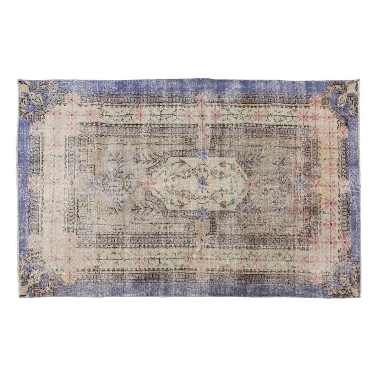 Vintage Rug 3'8" x 6'7" feet 112 x 200 cm