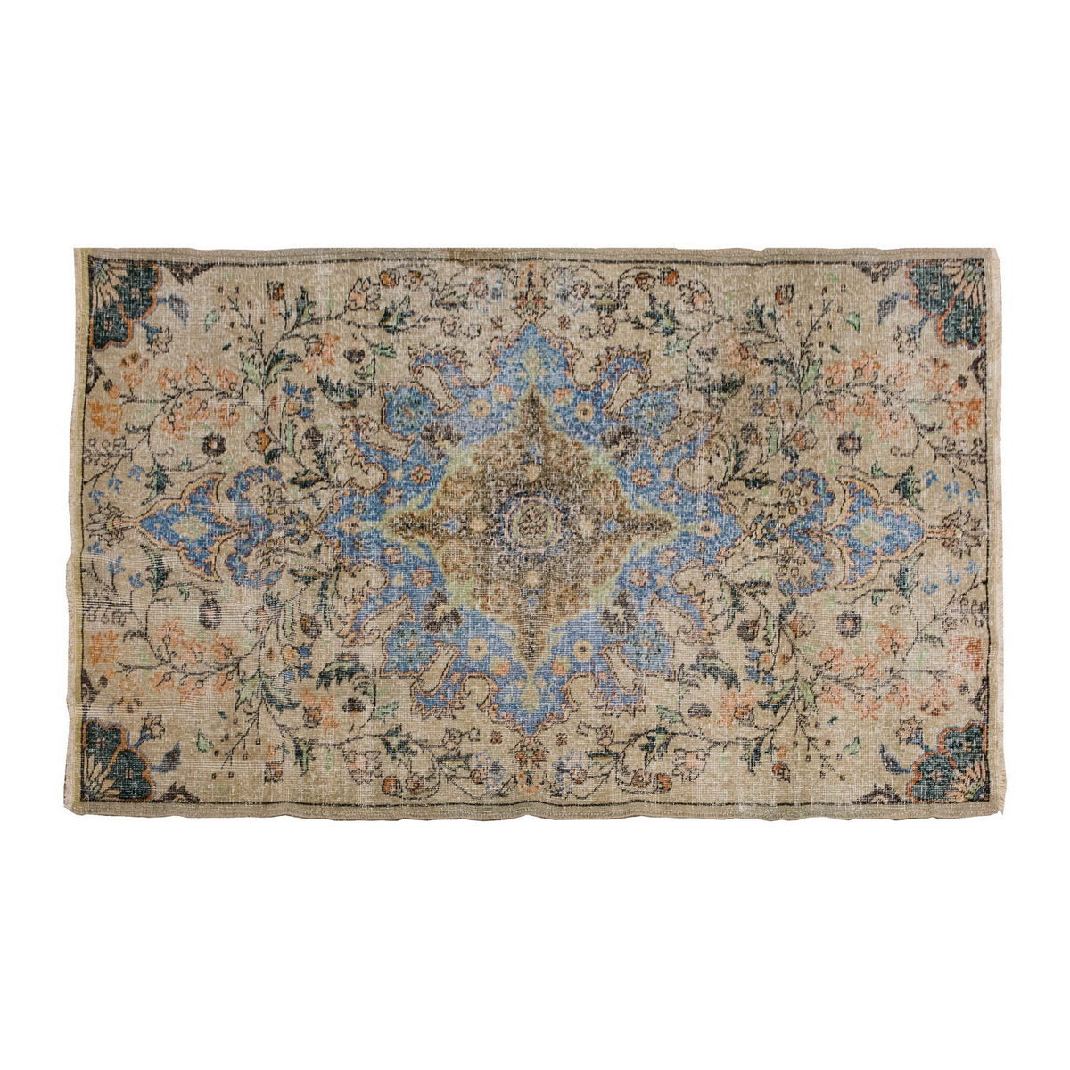 Vintage Rug 3'8" x 7 feet 112 x 213 cm