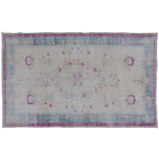 Vintage Rug 3'9" x 6'4" feet  115 x 192 cm