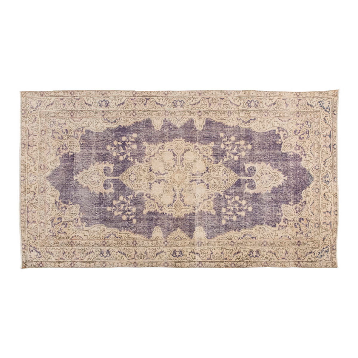 Vintage Rug 3'9" x 6'7" feet 114 x 200 cm