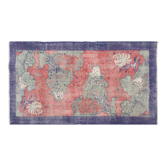 Vintage Rug 3'9" x 6'7" feet 115 x 200 cm