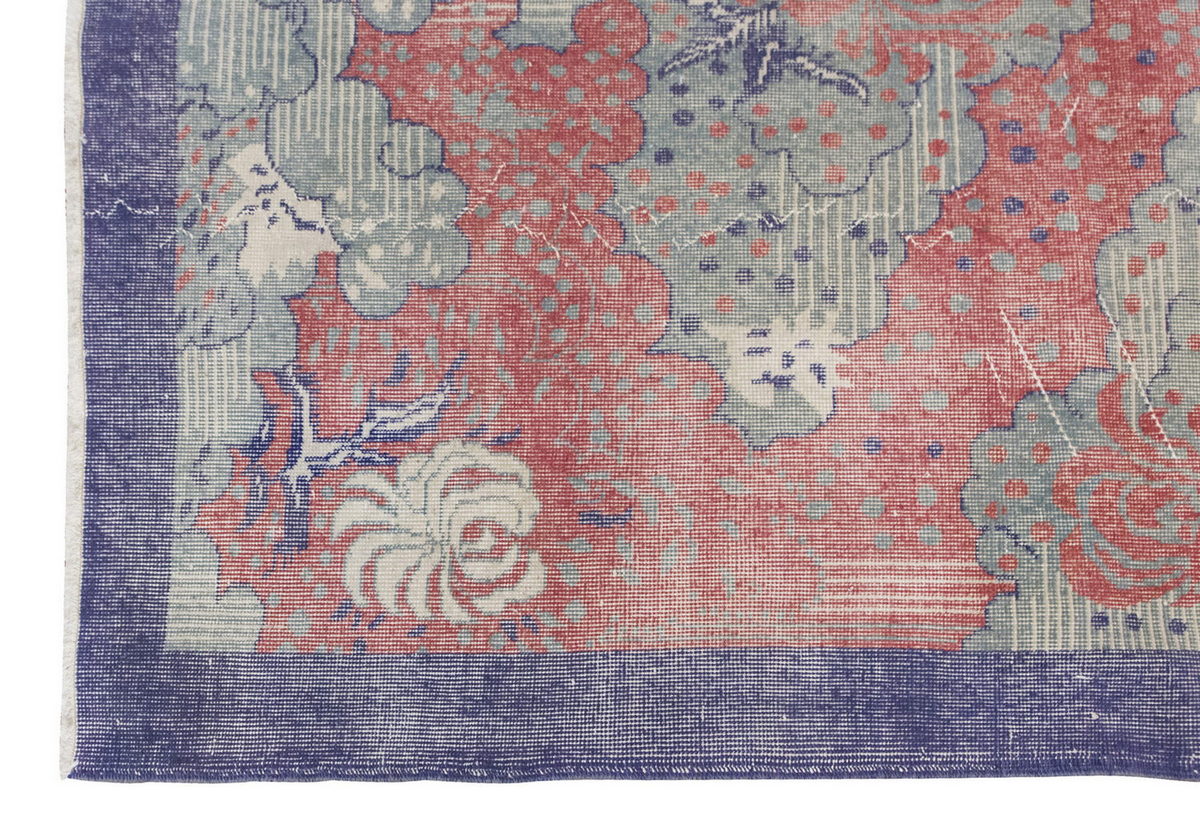 Vintage Rug 3'9" x 6'7" feet 115 x 200 cm