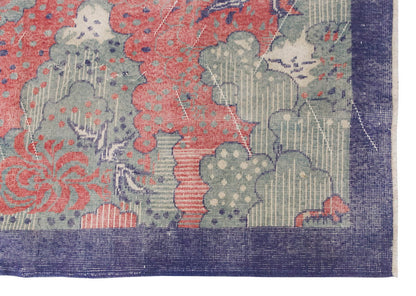 Vintage Rug 3'9" x 6'7" feet 115 x 200 cm