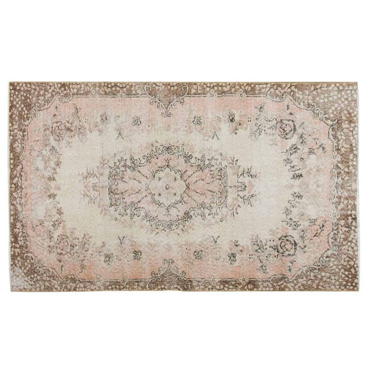 Vintage Rug 3'9" x 6'8" feet 114 x 203 cm