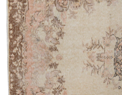 Vintage Rug 3'9" x 6'8" feet 114 x 203 cm
