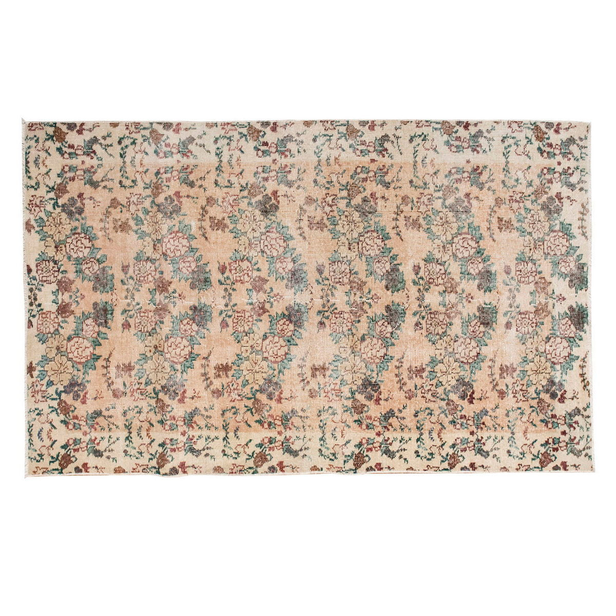 Vintage Rug 3'9" x 6'8" feet 115 x 204 cm