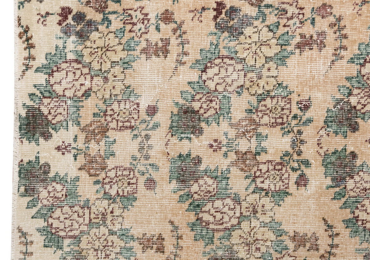 Vintage Rug 3'9" x 6'8" feet 115 x 204 cm