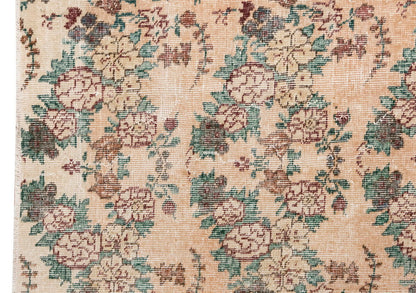 Vintage Rug 3'9" x 6'8" feet 115 x 204 cm