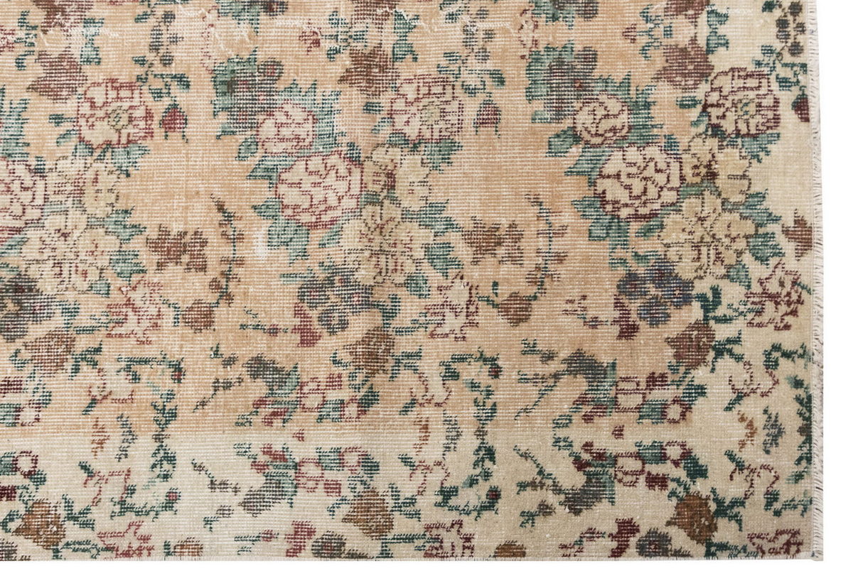 Vintage Rug 3'9" x 6'8" feet 115 x 204 cm