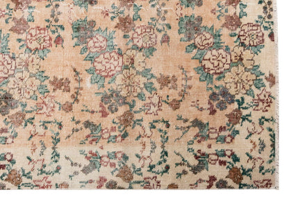 Vintage Rug 3'9" x 6'8" feet 115 x 204 cm