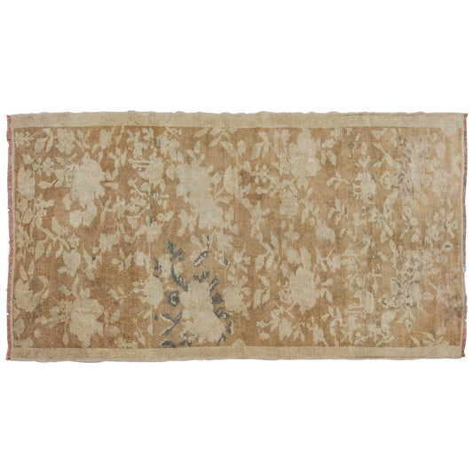 Vintage Rug 3'9" x 7" feet  115 x 213 cm