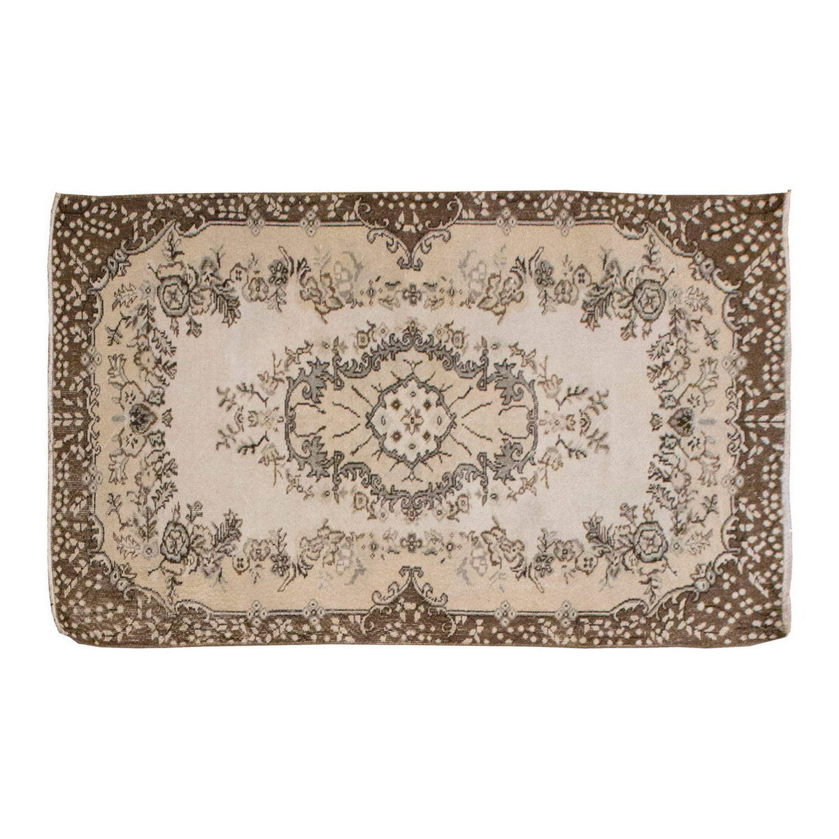 Vintage Rug 3'9" x 7'1" feet 115 x 215 cm