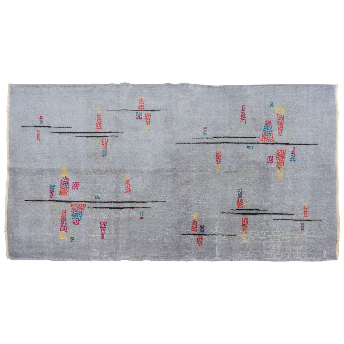 Vintage Rug 4" x 6'7" feet  124 x 200 cm