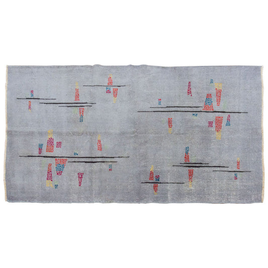Vintage Rug 4" x 6'7" feet  124 x 200 cm