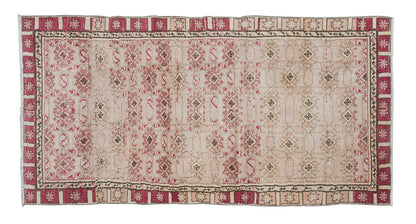 Vintage Rug 4" x 8'2" feet  123 x 250 cm