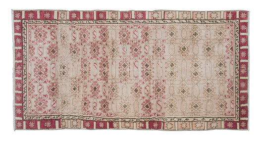 Vintage Rug 4" x 8'2" feet  123 x 250 cm
