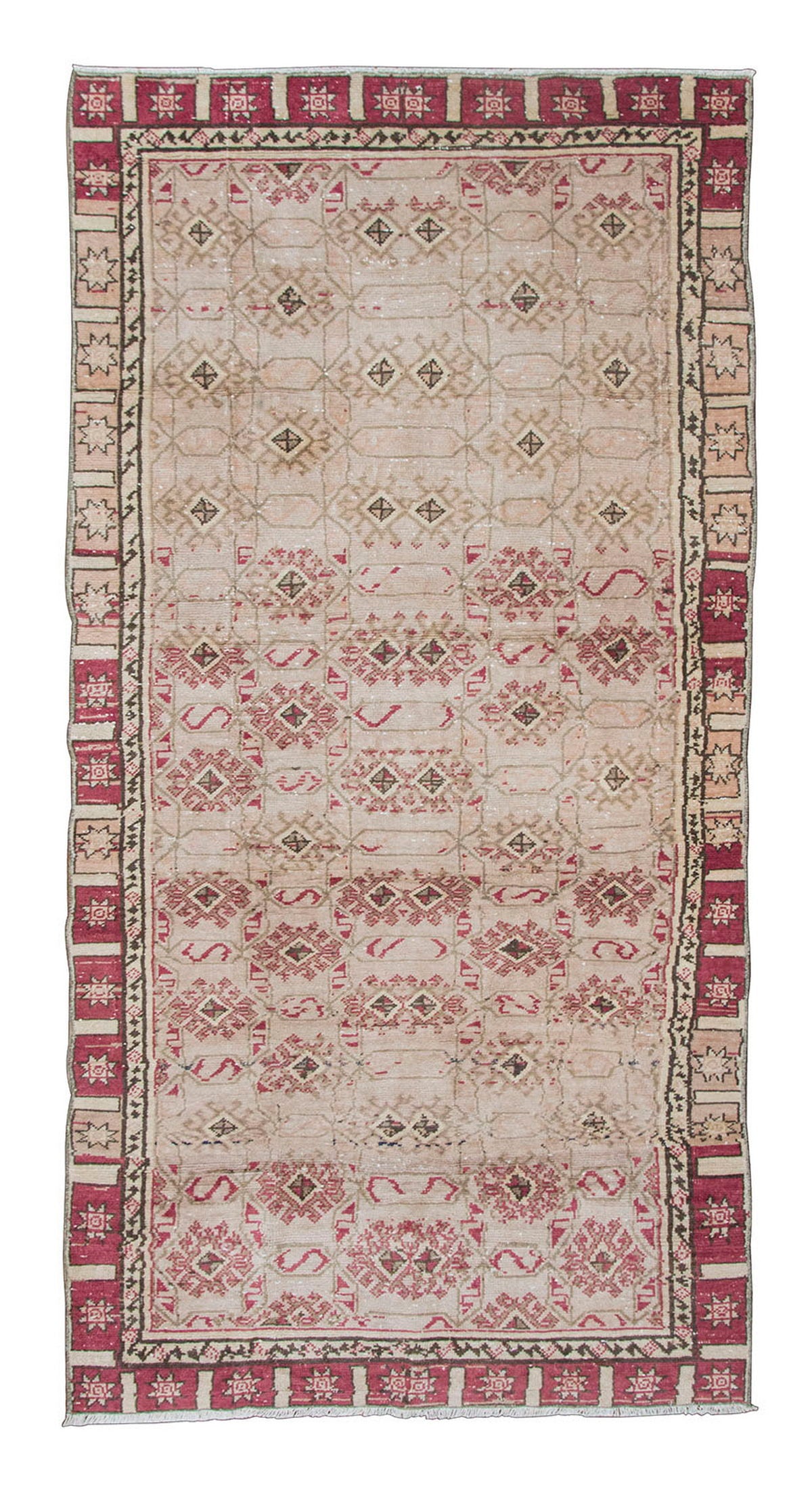 Vintage Rug 4" x 8'2" feet  123 x 250 cm
