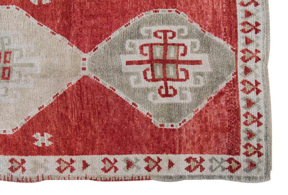 Vintage Rug 4'4" x 10'4" feet  132 x 315 cm