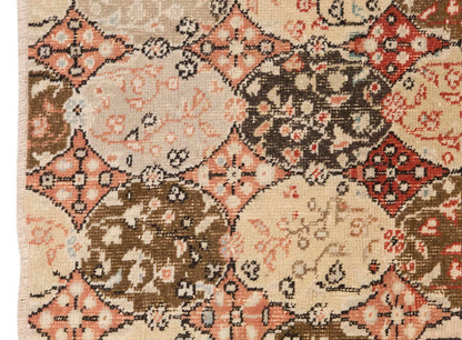 Vintage Rug 4'1" x 6'9" feet 125 x 205 cm