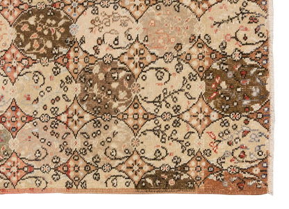 Vintage Rug 4'1" x 6'9" feet 125 x 205 cm