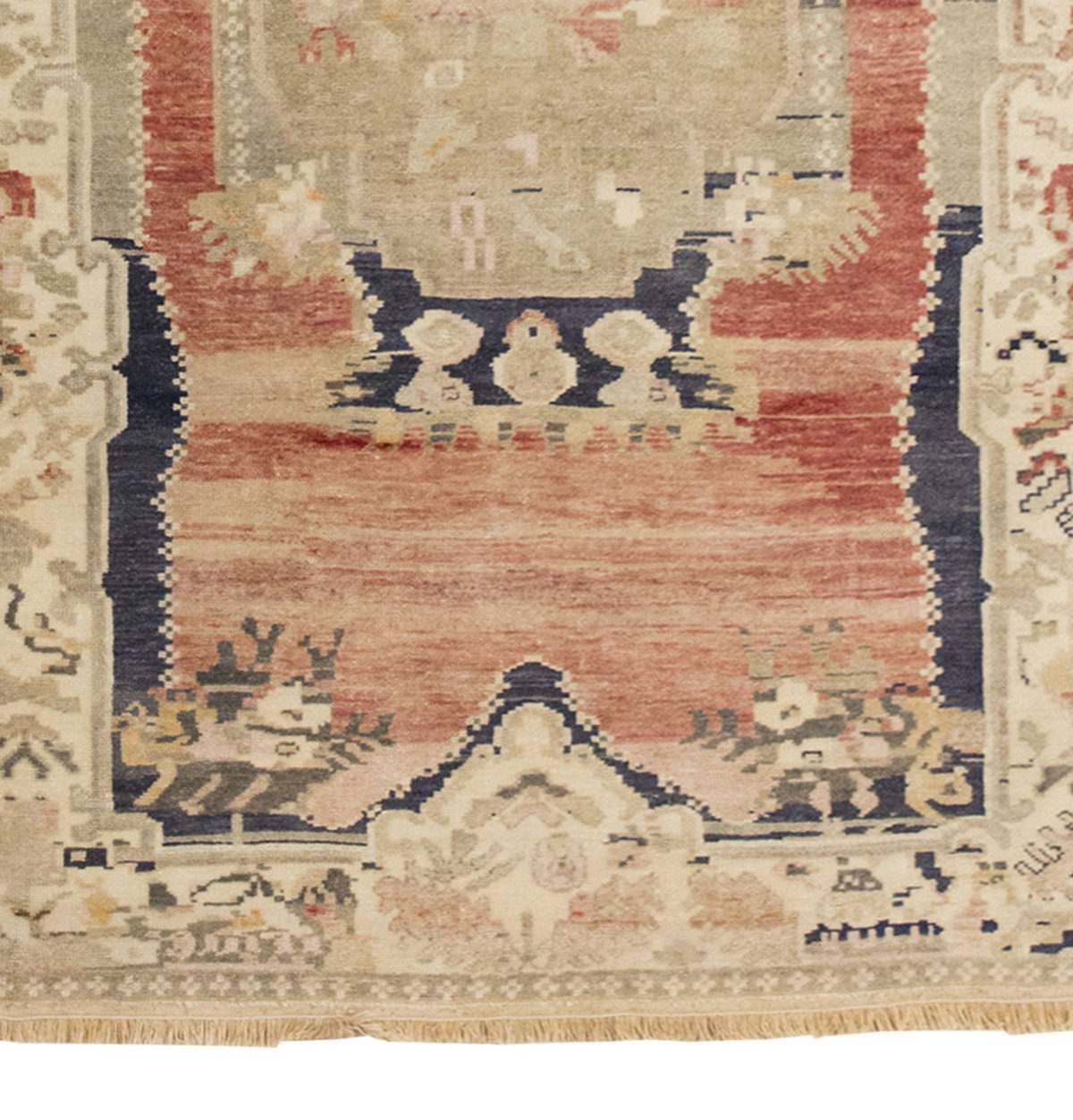 Vintage Rug 4'10" x 7'3" feet 148 x 220 cm