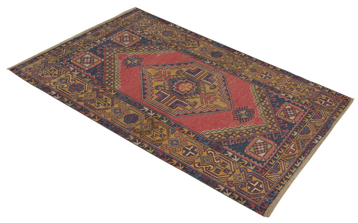 Vintage Rug 3'6" x 5'7" feet  106 x 170 cm